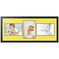 thumbnail image 1 of ArtToFrames Collage Photo Picture Frame with 3 - 8x12 Openings, Framed in Black with Canary and Black Mats (CDM-3926-99), 1 of 8