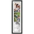 thumbnail image 1 of ArtToFrames Collage Photo Picture Frame with 3 - 8x12" Openings, Framed in Black with Fabric White and Black Mats (CDM-3926-868), 1 of 7