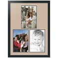 thumbnail image 1 of ArtToFrames Collage Photo Picture Frame with 3 - 8x12" Openings, Framed in Black with Grey Beige and Black Mats (CDM-3926-1668), 1 of 8