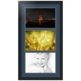 thumbnail image 1 of ArtToFrames Collage Photo Picture Frame with 3 - 8x12 Openings, Framed in Black with Midnight Blue and Black Mats (CDM-3926-901), 1 of 8