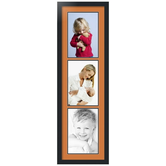 ArtToFrames Collage Photo Picture Frame with 3 - 8x12 Openings, Framed in Black with Octoberfest and Black Mats (CDM-3926-73)
