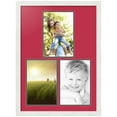 thumbnail image 1 of ArtToFrames Collage Photo Picture Frame with 3 - 8x12 Openings, Framed in White with Rouge and Black Mats (CDM-3966-82), 1 of 8