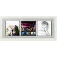 thumbnail image 1 of ArtToFrames Collage Photo Picture Frame with 3 - 8x8 Openings, Framed in White with TV Grey and Black Mats (CDM-3966-66), 1 of 8