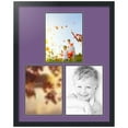 thumbnail image 1 of ArtToFrames Collage Photo Picture Frame with 3 - 9x12" Openings, Framed in Black with Grape and Black Mats (CDM-3926-82), 1 of 8