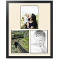 thumbnail image 1 of ArtToFrames Collage Photo Picture Frame with 3 - 9x12" Openings, Framed in Black with Ivory and Black Mats (CDM-3926-1669), 1 of 8