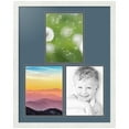 thumbnail image 1 of ArtToFrames Collage Photo Picture Frame with 3 - 9x12 Openings, Framed in White with Dutch Blue and Black Mats (CDM-3966-82), 1 of 8
