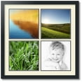 thumbnail image 1 of ArtToFrames Collage Photo Picture Frame with 4 - 10x10" Openings, Framed in Black with Ivory and Black Mats (CDM-3926-1593), 1 of 8