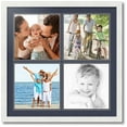 thumbnail image 1 of ArtToFrames Collage Photo Picture Frame with 4 - 10x10 Openings, Framed in White with Blue Jay and Black Mats (CDM-3966-2), 1 of 8
