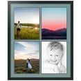thumbnail image 1 of ArtToFrames Collage Photo Picture Frame with 4 - 11x14 Openings, Framed in Black with Nile Green and Black Mats (CDM-3926-1), 1 of 8