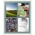 thumbnail image 1 of ArtToFrames Collage Photo Picture Frame with 4 - 11x14" Openings, Framed in White with Nile Green and Black Mats (CDM-3966-588), 1 of 8