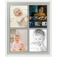 thumbnail image 1 of ArtToFrames Collage Photo Picture Frame with 4 - 11x14" Openings, Framed in White with TV Grey and Black Mats (CDM-3966-588), 1 of 8