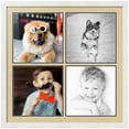 thumbnail image 1 of ArtToFrames Collage Photo Picture Frame with 4 - 12x12" Openings, Framed in White with Green Whisper and Black Mats (CDM-3966-1594), 1 of 8