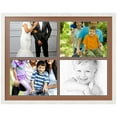 thumbnail image 1 of ArtToFrames Collage Photo Picture Frame with 4 - 12x16 Openings, Framed in White with Paloma and Black Mats (CDM-3966-3), 1 of 8