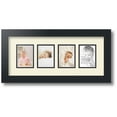 thumbnail image 1 of ArtToFrames Collage Photo Picture Frame with 4 - 2.5x3.5" Openings, Framed in Black with Ivory and Black Mats (CDM-3926-20), 1 of 8