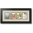 thumbnail image 1 of ArtToFrames Collage Photo Picture Frame with 4 - 2.5x3.5 Openings, Framed in Black with Seaside and Black Mats (CDM-3926-5), 1 of 8