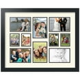 thumbnail image 1 of ArtToFrames Collage Photo Picture Frame with 4 - 2.5x3.5 and 6 - 4x6" Openings, Framed in Black with Brilliant White and Black Mats (CDM-3926-401), 1 of 8