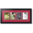 thumbnail image 1 of ArtToFrames Collage Photo Picture Frame with 4 - 3.5x5 Openings, Framed in Black with Rouge and Black Mats (CDM-3926-5), 1 of 8