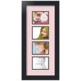 thumbnail image 1 of ArtToFrames Collage Photo Picture Frame with 4 - 3x4" Openings, Framed in Black with Hollyhock and Black Mats (CDM-3926-609), 1 of 8