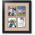 thumbnail image 1 of ArtToFrames Collage Photo Picture Frame with 4 - 3x5" Openings, Framed in Black with Scotch Mist and Black Mats (CDM-3926-13), 1 of 8