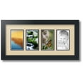 thumbnail image 1 of ArtToFrames Collage Photo Picture Frame with 4 - 3x5" Openings, Framed in Black with Seaside and Black Mats (CDM-3926-13), 1 of 8
