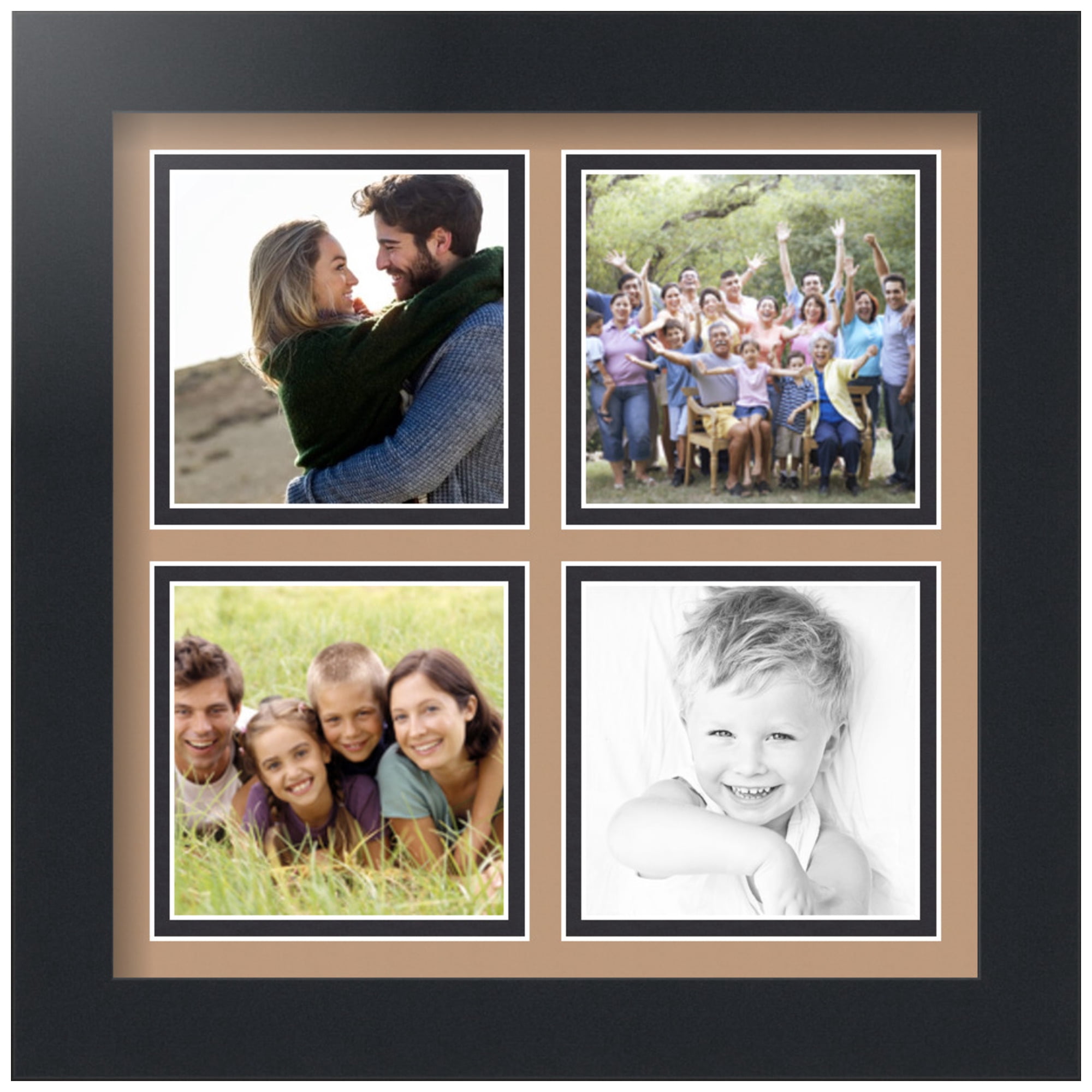 ArtToFrames Collage Photo Picture Frame with 4 - 4x4