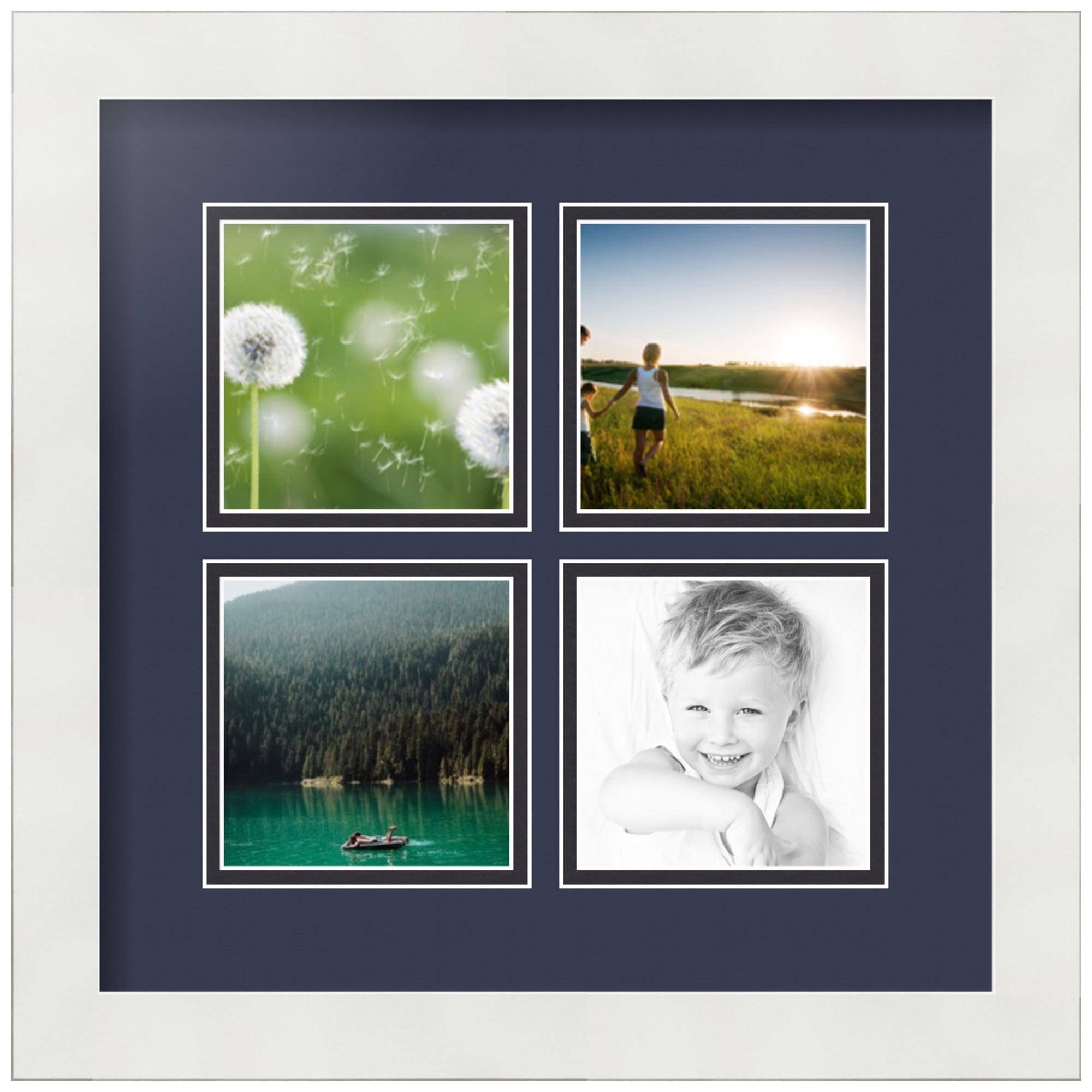 ArtToFrames Collage Photo Picture Frame with 4 - 6x6