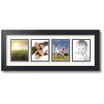 thumbnail image 1 of ArtToFrames Collage Photo Picture Frame with 4 - 4x5" Openings, Framed in Black with White and Black Mats (CDM-3926-16), 1 of 8