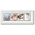 thumbnail image 1 of ArtToFrames Collage Photo Picture Frame with 4 - 4x5 Openings, Framed in White with Off White and Black Mats (CDM-3966-5), 1 of 8
