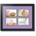 thumbnail image 1 of ArtToFrames Collage Photo Picture Frame with 4 - 4x6 Openings, Framed in Black with Lavender Mist and Black Mats (CDM-3926-3), 1 of 8