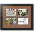 thumbnail image 1 of ArtToFrames Collage Photo Picture Frame with 4 - 4x6 Openings, Framed in Black with Paloma and Black Mats (CDM-3926-3), 1 of 8