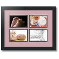 thumbnail image 1 of ArtToFrames Collage Photo Picture Frame with 4 - 4x6 Openings, Framed in Black with Seashell and Black Mats (CDM-3926-3), 1 of 8