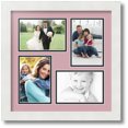 thumbnail image 1 of ArtToFrames Collage Photo Picture Frame with 4 - 4x6 Openings, Framed in White with Seashell and Black Mats (CDM-3966-16), 1 of 8