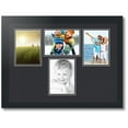thumbnail image 1 of ArtToFrames Collage Photo Picture Frame with 4 - 5x7" Openings, Framed in Black with Black and Black Mats (CDM-3926-151), 1 of 8