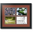 thumbnail image 1 of ArtToFrames Collage Photo Picture Frame with 4 - 5x7 Openings, Framed in Black with Cognac and Black Mats (CDM-3926-3), 1 of 8