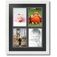 thumbnail image 1 of ArtToFrames Collage Photo Picture Frame with 4 - 5x7" Openings, Framed in White with Black and Black Mats (CDM-3966-3), 1 of 8