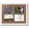 thumbnail image 1 of ArtToFrames Collage Photo Picture Frame with 4 - 5x7 Openings, Framed in White with Paloma and Black Mats (CDM-3966-3), 1 of 8
