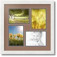 thumbnail image 1 of ArtToFrames Collage Photo Picture Frame with 4 - 5x7 Openings, Framed in White with Sandpiper and Black Mats (CDM-3966-16), 1 of 8