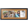 thumbnail image 1 of ArtToFrames Collage Photo Picture Frame with 4 - 6x8" Openings, Framed in Black with Amber and Black Mats (CDM-3926-890), 1 of 8