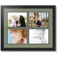 thumbnail image 1 of ArtToFrames Collage Photo Picture Frame with 4 - 6x8 Openings, Framed in Black with Basil and Black Mats (CDM-3926-3), 1 of 8