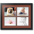 thumbnail image 1 of ArtToFrames Collage Photo Picture Frame with 4 - 6x8 Openings, Framed in Black with Cognac and Black Mats (CDM-3926-3), 1 of 8