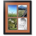 thumbnail image 1 of ArtToFrames Collage Photo Picture Frame with 4 - 6x8 Openings, Framed in Black with Red Orange and Black Mats (CDM-3926-1), 1 of 8