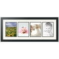 thumbnail image 1 of ArtToFrames Collage Photo Picture Frame with 4 - 6x8" Openings, Framed in Black with White and Black Mats (CDM-3926-890), 1 of 8