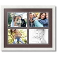 thumbnail image 1 of ArtToFrames Collage Photo Picture Frame with 4 - 6x8 Openings, Framed in White with Peat and Black Mats (CDM-3966-3), 1 of 1