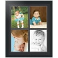thumbnail image 1 of ArtToFrames Collage Photo Picture Frame with 4 - 8.5x11 Openings, Framed in Black with Black and Black Mats (CDM-3926-1), 1 of 8