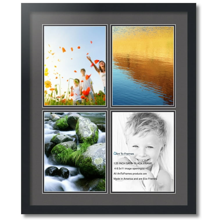 ArtToFrames Collage Photo Picture Frame with 4 - 8x10 Openings, Framed in  Black with Octoberfest and Black Mats (CDM-3926-1)