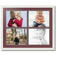 thumbnail image 1 of ArtToFrames Collage Photo Picture Frame with 4 - 8.5x11 Openings, Framed in White with Maple Leaf and Black Mats (CDM-3966-3), 1 of 1