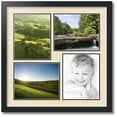 thumbnail image 1 of ArtToFrames Collage Photo Picture Frame with 4 - 8x10" Openings, Framed in Black with French Creme and Black Mats (CDM-3926-16), 1 of 8