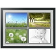 thumbnail image 1 of ArtToFrames Collage Photo Picture Frame with 4 - 8x12 Openings, Framed in Black with Candlewick and Black Mats (CDM-3926-3), 1 of 8