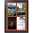 thumbnail image 1 of ArtToFrames Collage Photo Picture Frame with 4 - 8x12 Openings, Framed in Black with Cognac and Black Mats (CDM-3926-1), 1 of 8