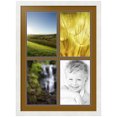 thumbnail image 1 of ArtToFrames Collage Photo Picture Frame with 4 - 8x12" Openings, Framed in White with Coronado and Black Mats (CDM-3966-574), 1 of 8